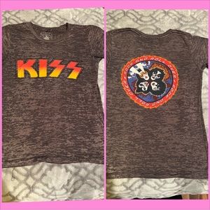 Vintage Chaser KISS graphic print super soft tee size S!